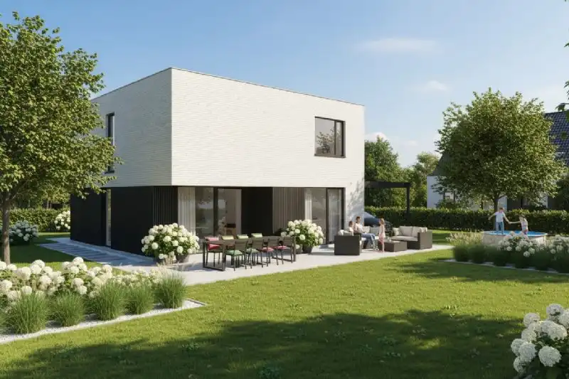 Nieuw te bouwen alleenstaande woning met vrije keuze van architectuur te Roesbrugge-Haringe. foto 2
