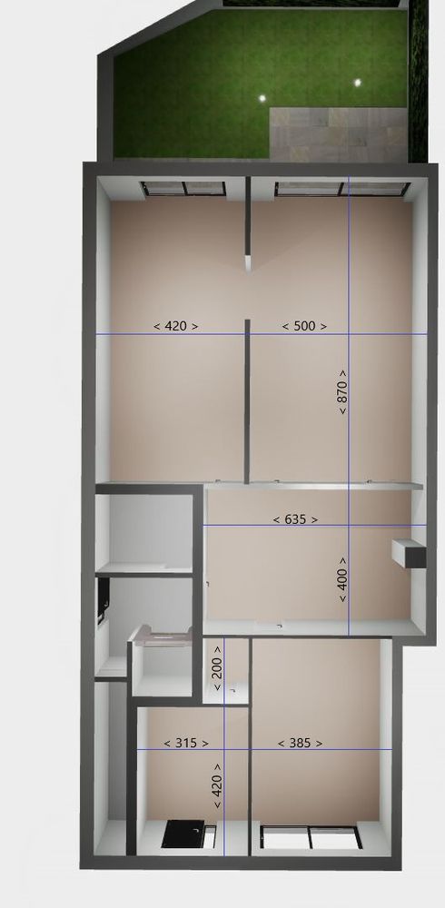 Casco handelsruimte van totaal +/- 150m² in centrum Zeveneken-Dorp! foto 2