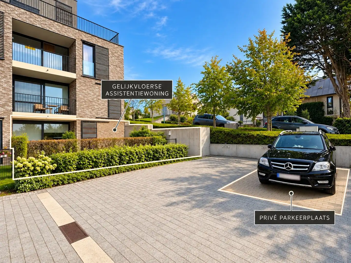 Ruime en prachtige assistentiewoning met privétuin en aansluitende parkeerplaats – Correct verhuurd. foto {{pictureIndex}}