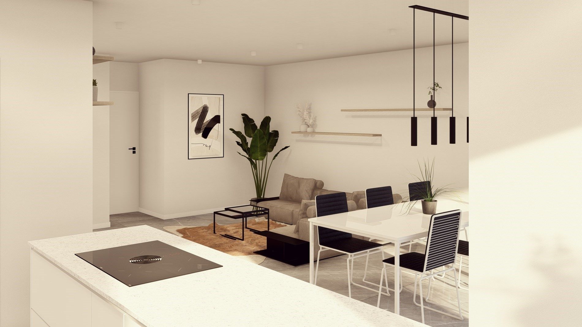 Stijlvol nieuwbouw appartement met 1 slaapkamer en terras foto 21
