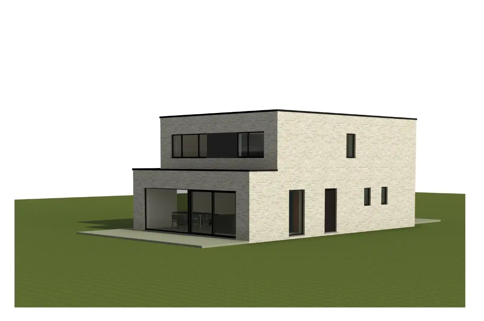 Ruime nieuwbouwwoning te Boutersem met zicht op het achterliggend groen foto 3