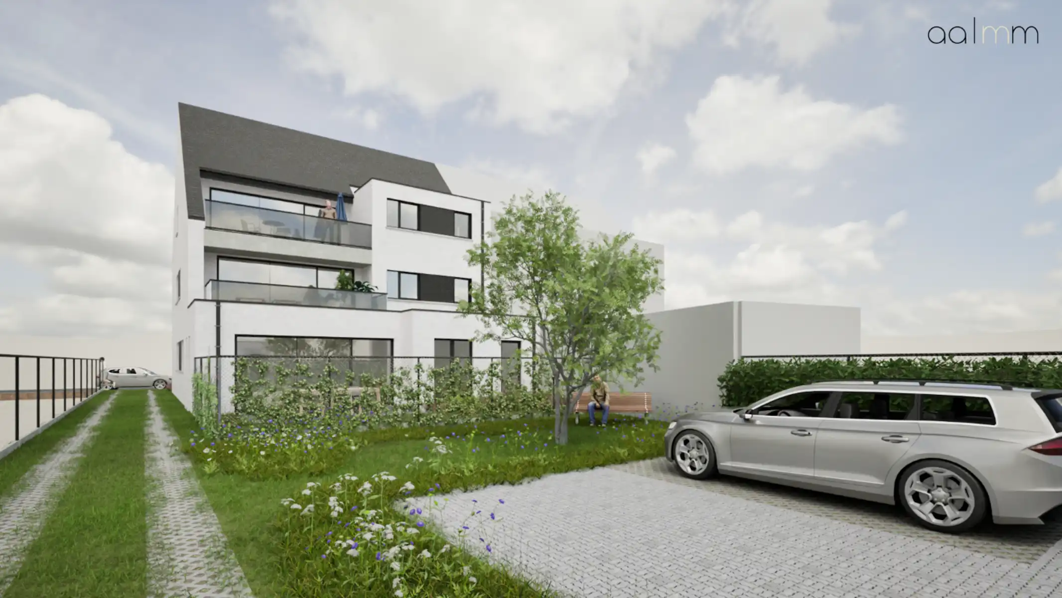 Kleinschalige nieuwbouwresidentie van 3 ruime appartementen foto 2