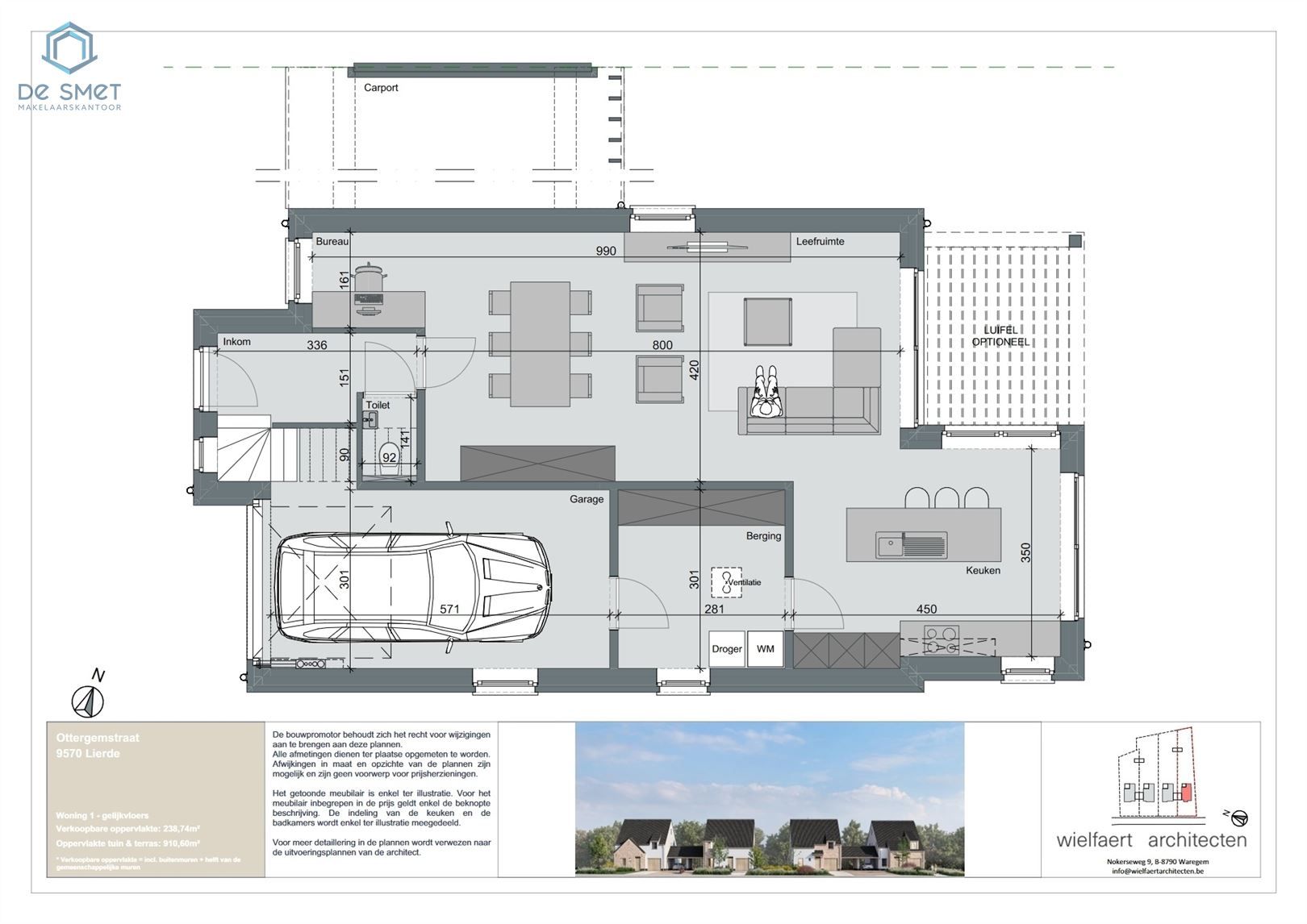 NIEUWBOUW OPEN BEBOUWING MET 3 SLP EN TUIN TE DEFTINGE foto 9