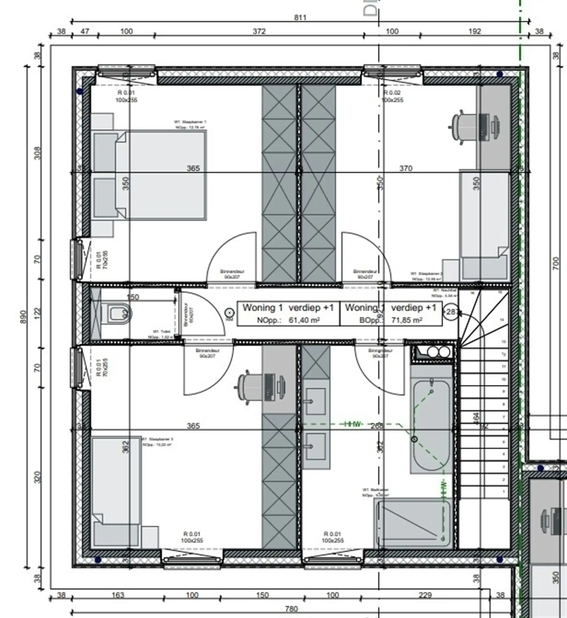 Gesloten nieuwbouwwoning met 3 slaapkamers en mooie tuin. foto 7