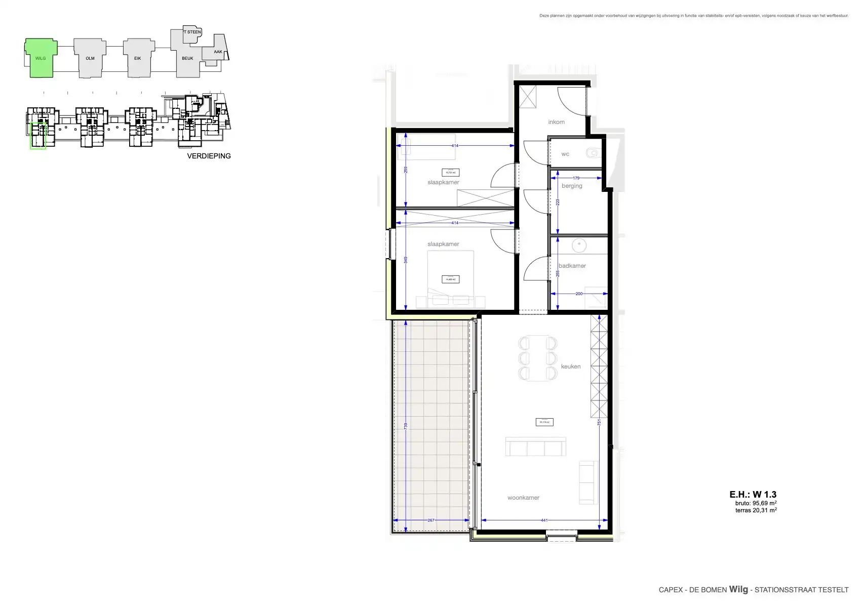 Hoekappartement 2 slpk met prachtig terras foto 3