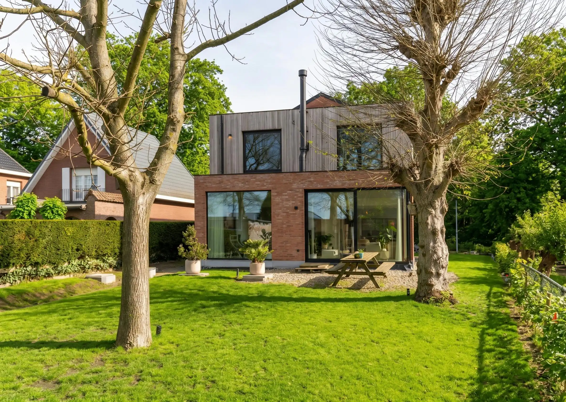 Prachtig afgewerkte woning (EPC A) met magazijn te Branst foto {{pictureIndex}}