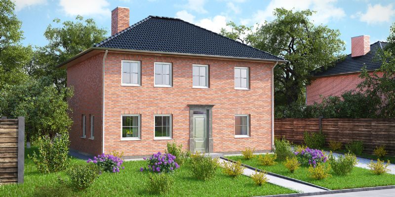 Nieuw te bouwen alleenstaande woning te Ingooigem. foto {{pictureIndex}}