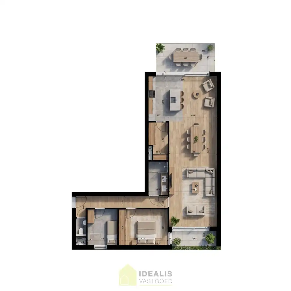 Prachtig doorzon appartement op de eerste verdieping met een heldere indeling en een aangename verhouding tussen leefruimte en buitenruimte. foto 17