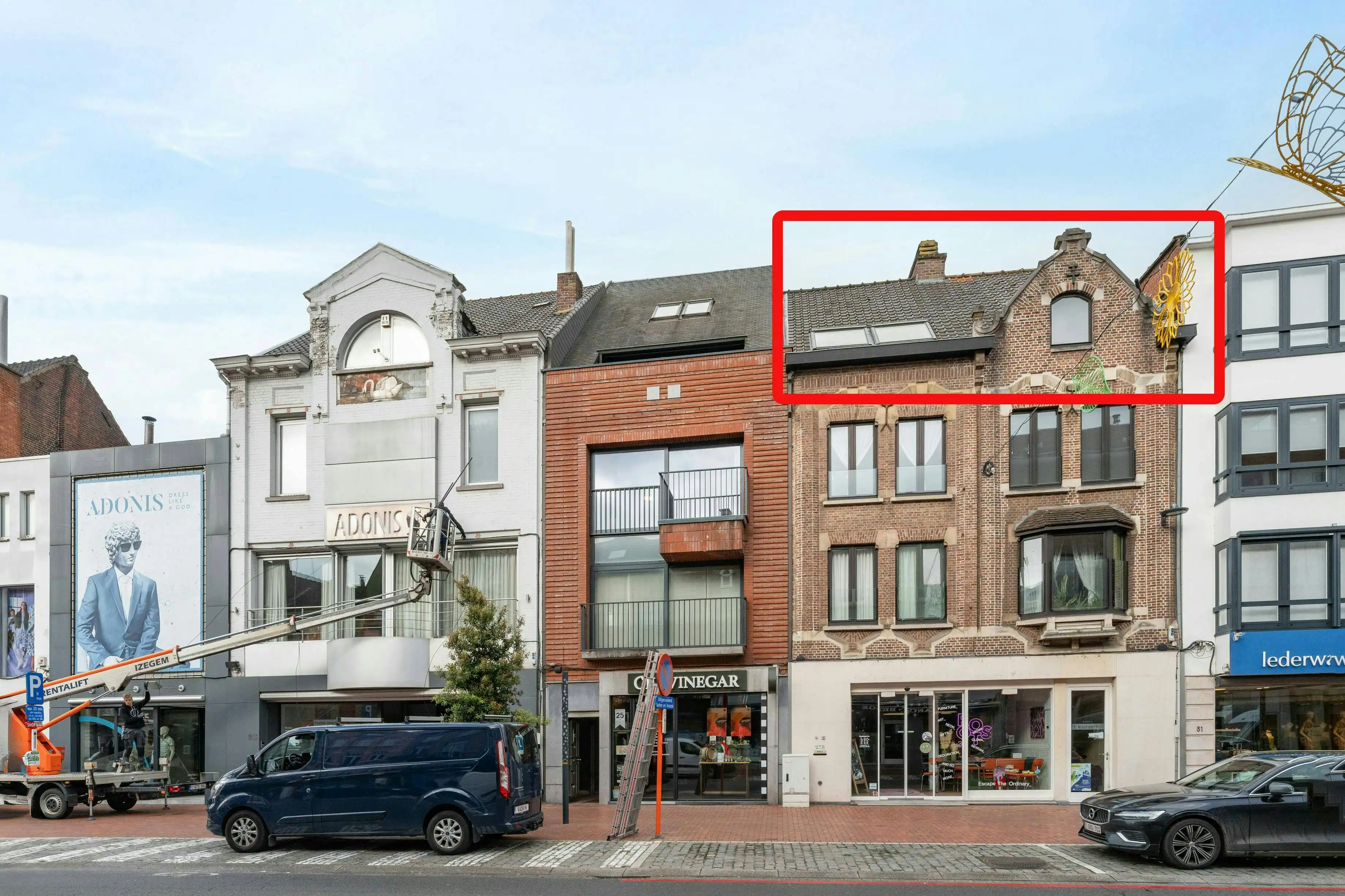 Dakappartement (81m²) met 1 slaapkamer in centrum Roeselare foto 16