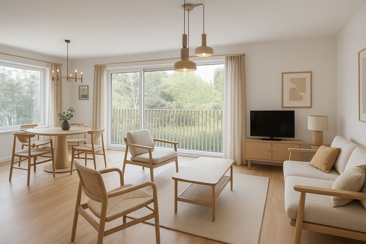 Ruim appartement met twee slaapkamers te koop in Sint-Idesbald. foto {{pictureIndex}}