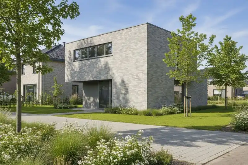 Nieuw te bouwen alleenstaande woning te Harelbeke. foto {{pictureIndex}}