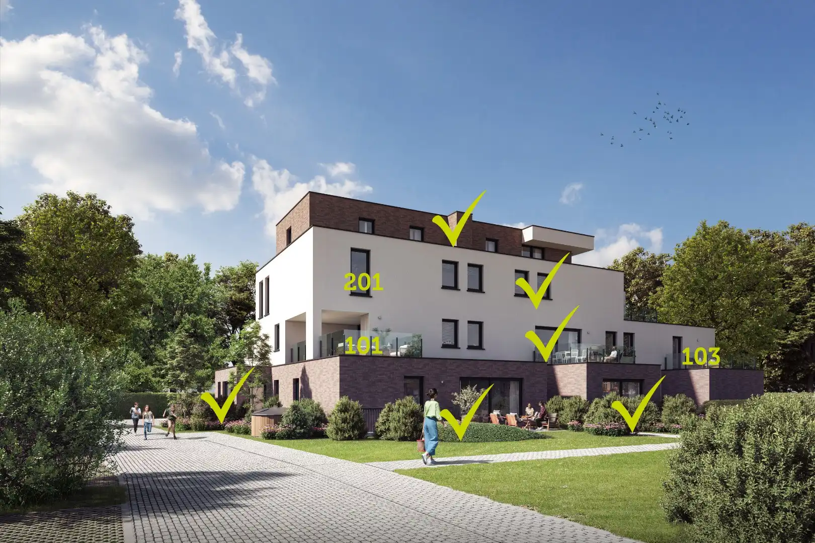 Ruim en luxueus 3-slpk appartement met 24m2 terras met zicht op het gemeentehuis foto {{pictureIndex}}