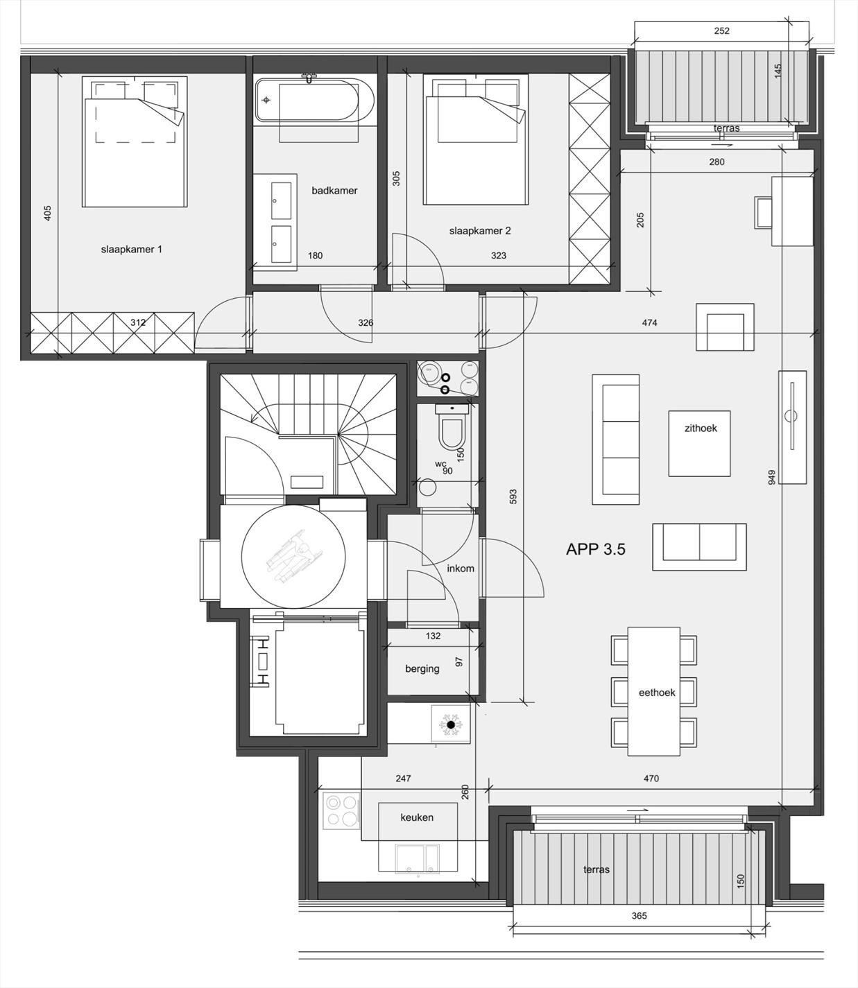 Modern appartement met 2 slaapkamers en prachtig verzicht foto 11