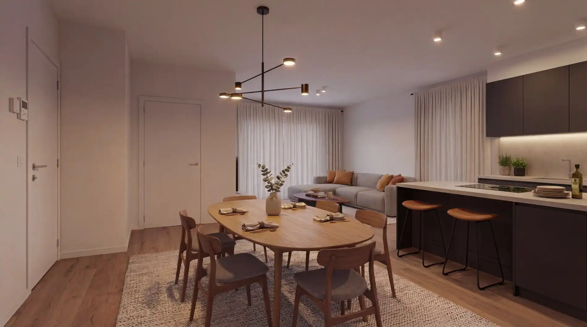Gelijkvloers nieuwbouwappartement met 2 slaapkamers, tuin & terras – Residentie Albert & Jerome foto 3