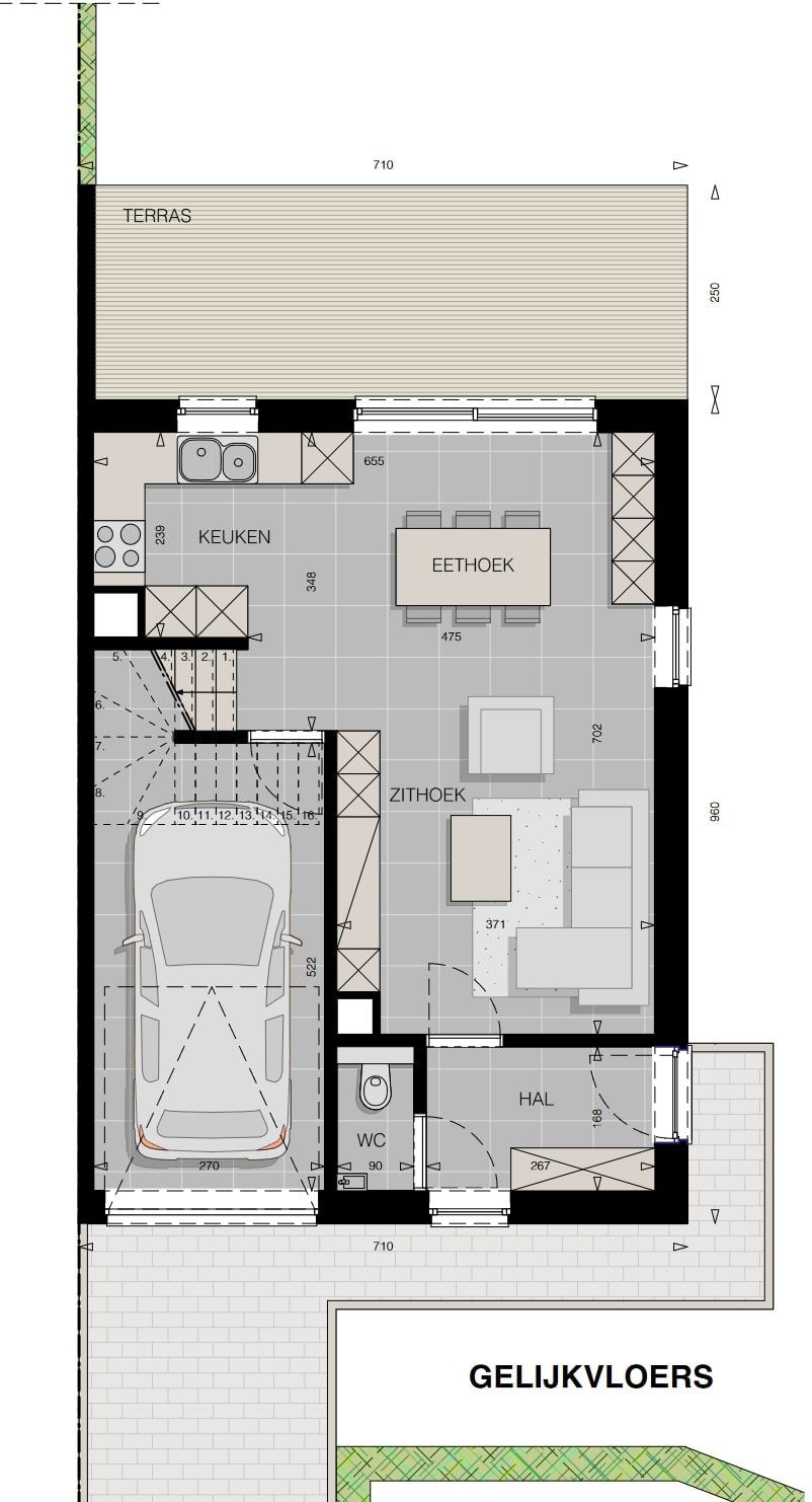 Vier moderne halfopen woningen foto 4