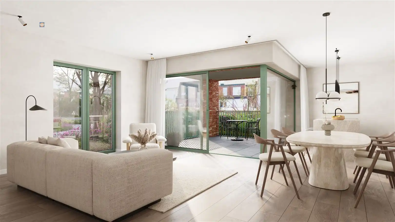 Ruim gelijkvloers appartement met twee slaapkamers en mooi terras foto 7