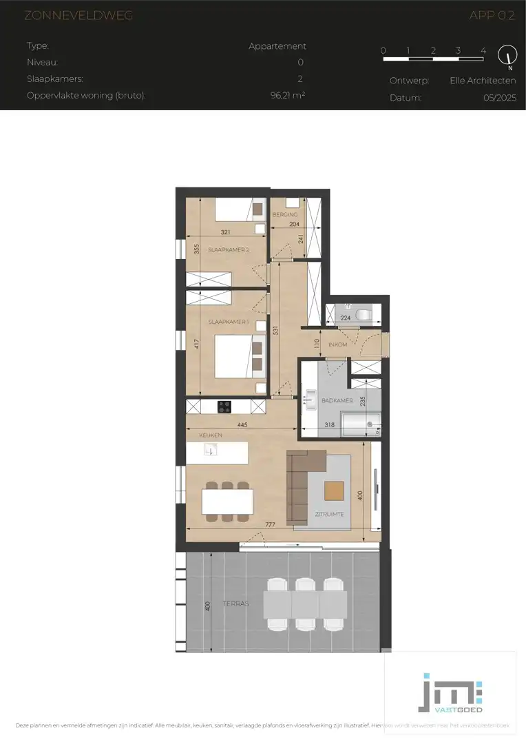 Nieuwbouwappartement met 2 slaapkamers, ondergrondse autostaanplaats en kelderberging foto 9