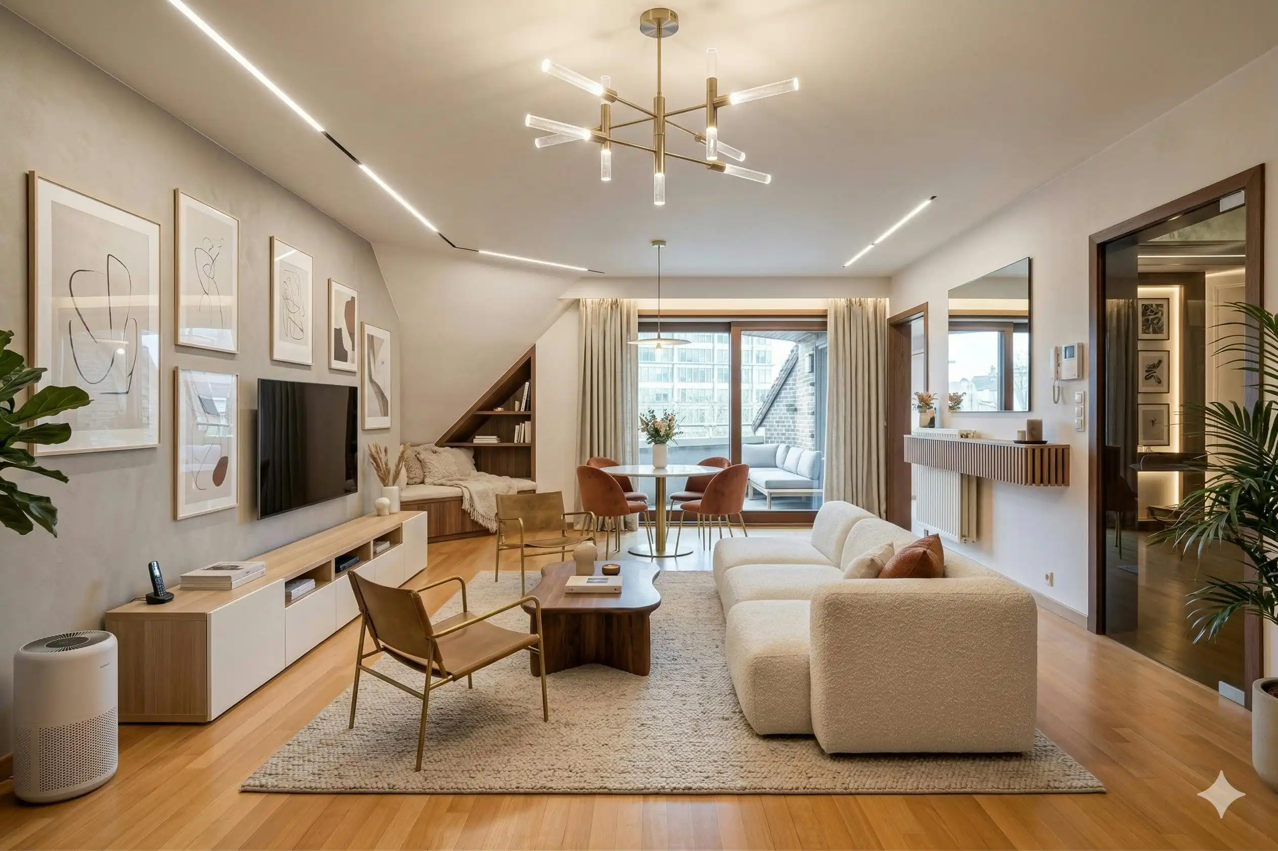 2-slaapkamer appartement te koop met zicht op de Houtmarkt in Kortrijk!  foto 4