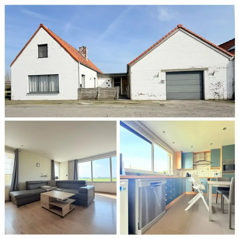 Instapklare woning met  ruime garage en landelijk uitzicht in Vladslo foto {{pictureIndex}}