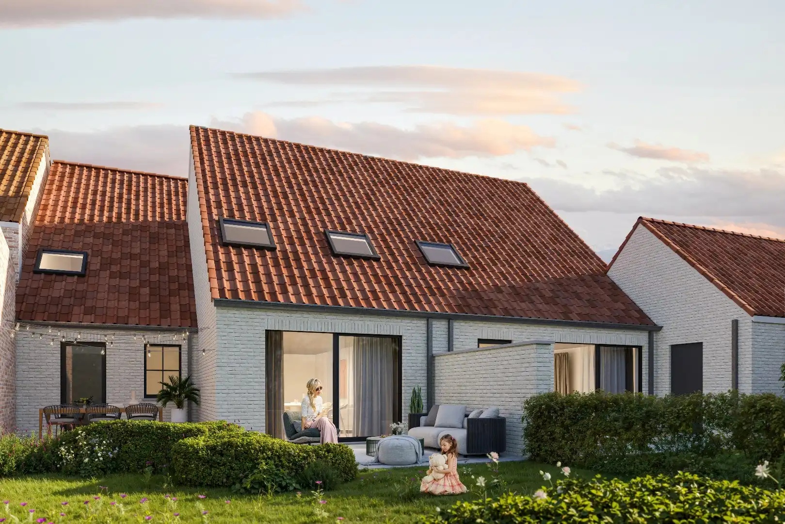 Duurzame halfopen nieuwbouwwoning met 3 slaapkamers en aangename tuin te Dudzele foto 2