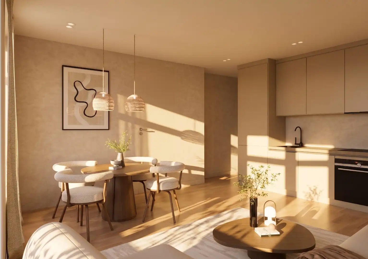 MODERN 1-SLAAPKAMER APPARTEMENT MET BALKON foto 2