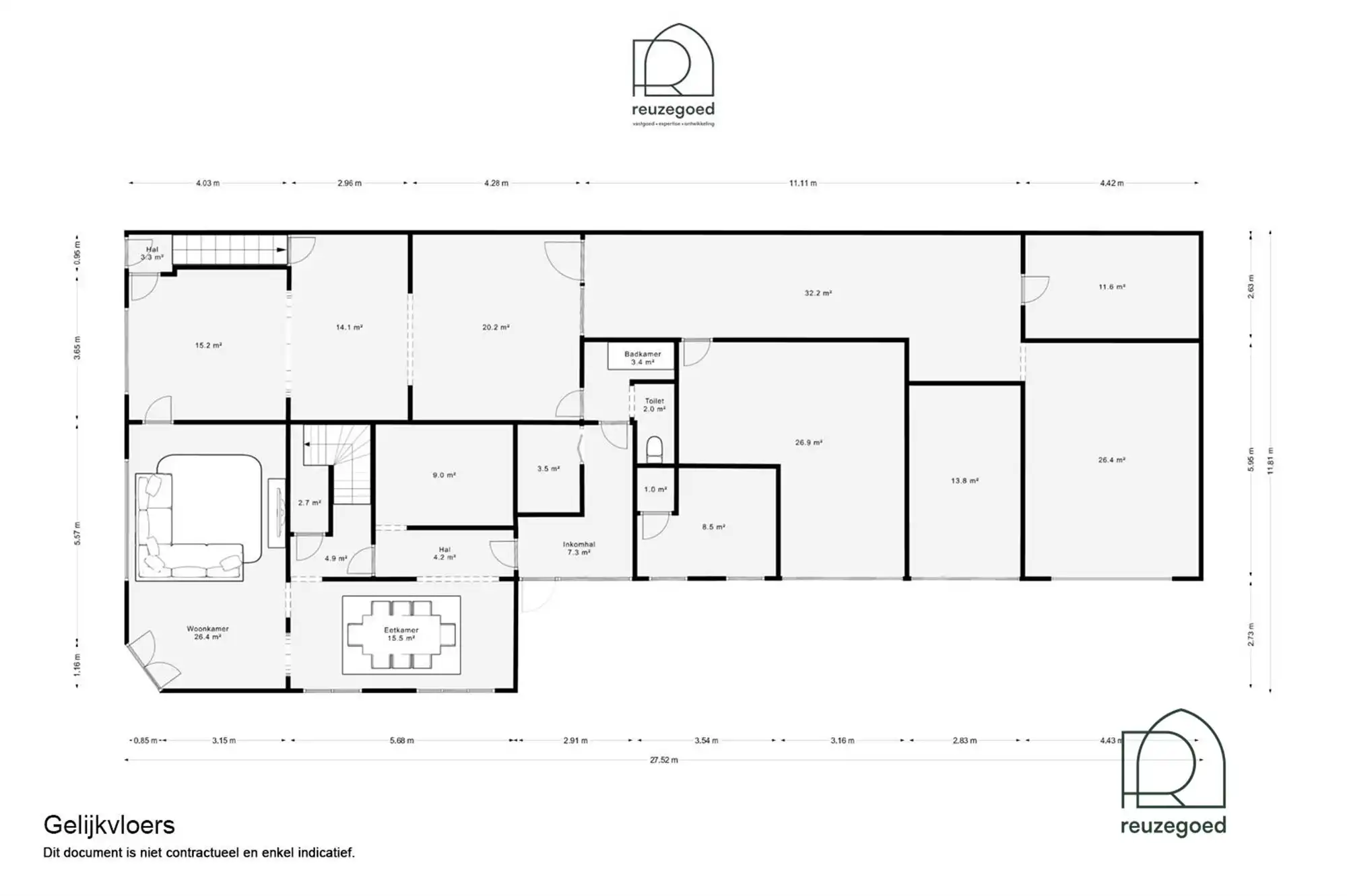 Te renoveren huis (382m²) met mogelijkheid tot 2 bouwgronden foto 2