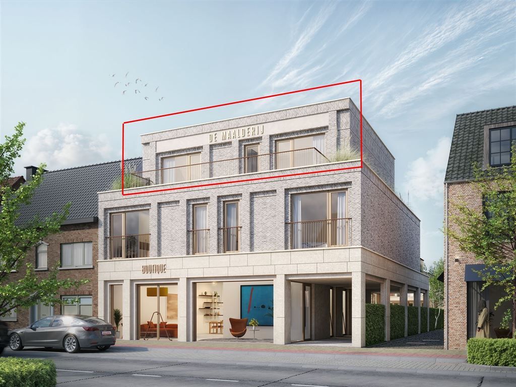 Penthouse in centrum 's-Gravenwezel met terras voor én achter foto {{pictureIndex}}