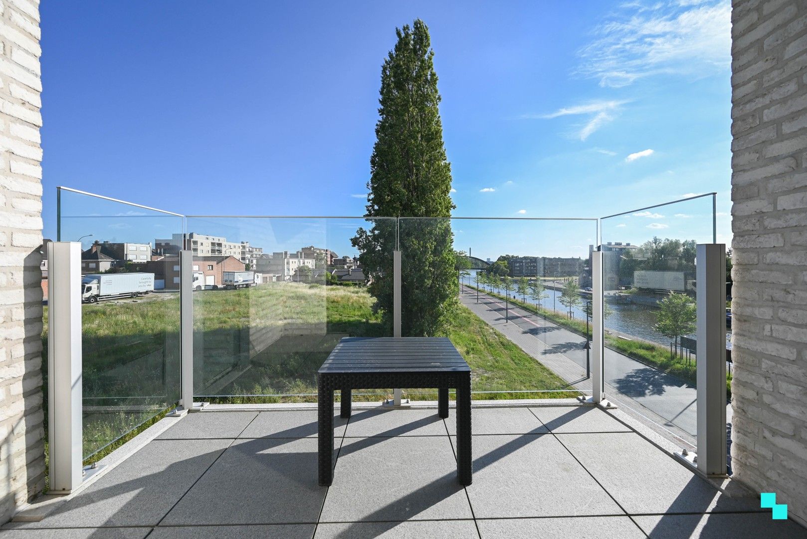 Geweldig hoekappartement met spectaculair panorama over de oevers van de Leie foto 16
