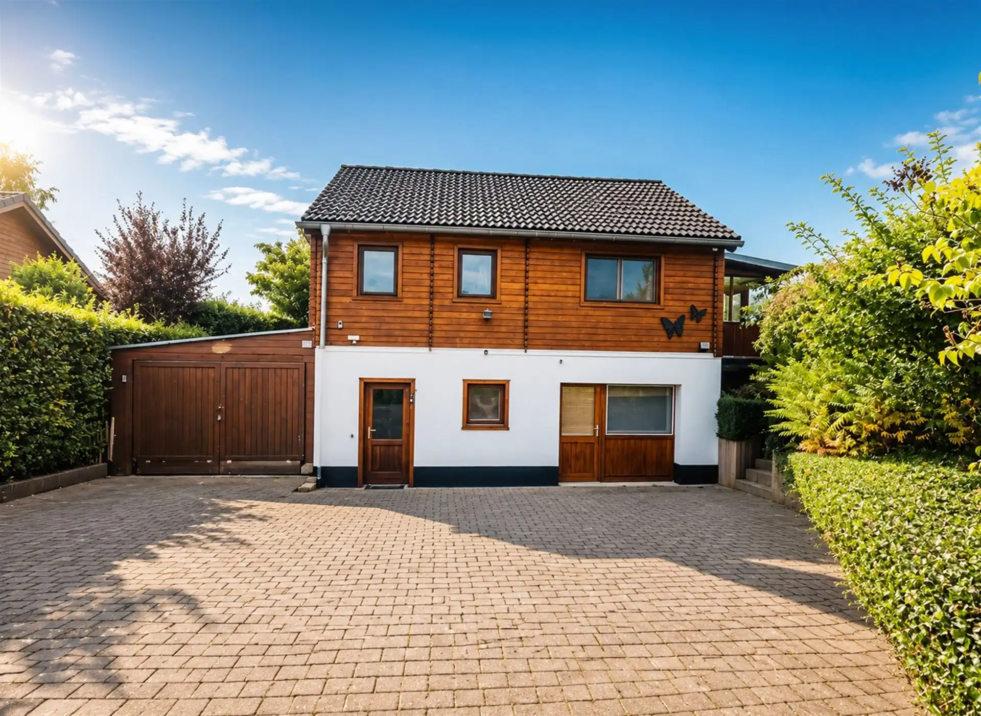 Charmante vakantiewoning op 2.801 m² aan de bosrand in Recht foto 3