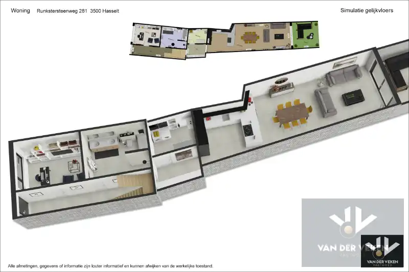 Volledig gerenoveerde, instapklare en energiezuinige rijwoning met 4 slaapkamers, 2 badkamers, zonnig terras, omheinde tuin en toegang achteraan net buiten de Grote Ring van Hasselt. foto 23