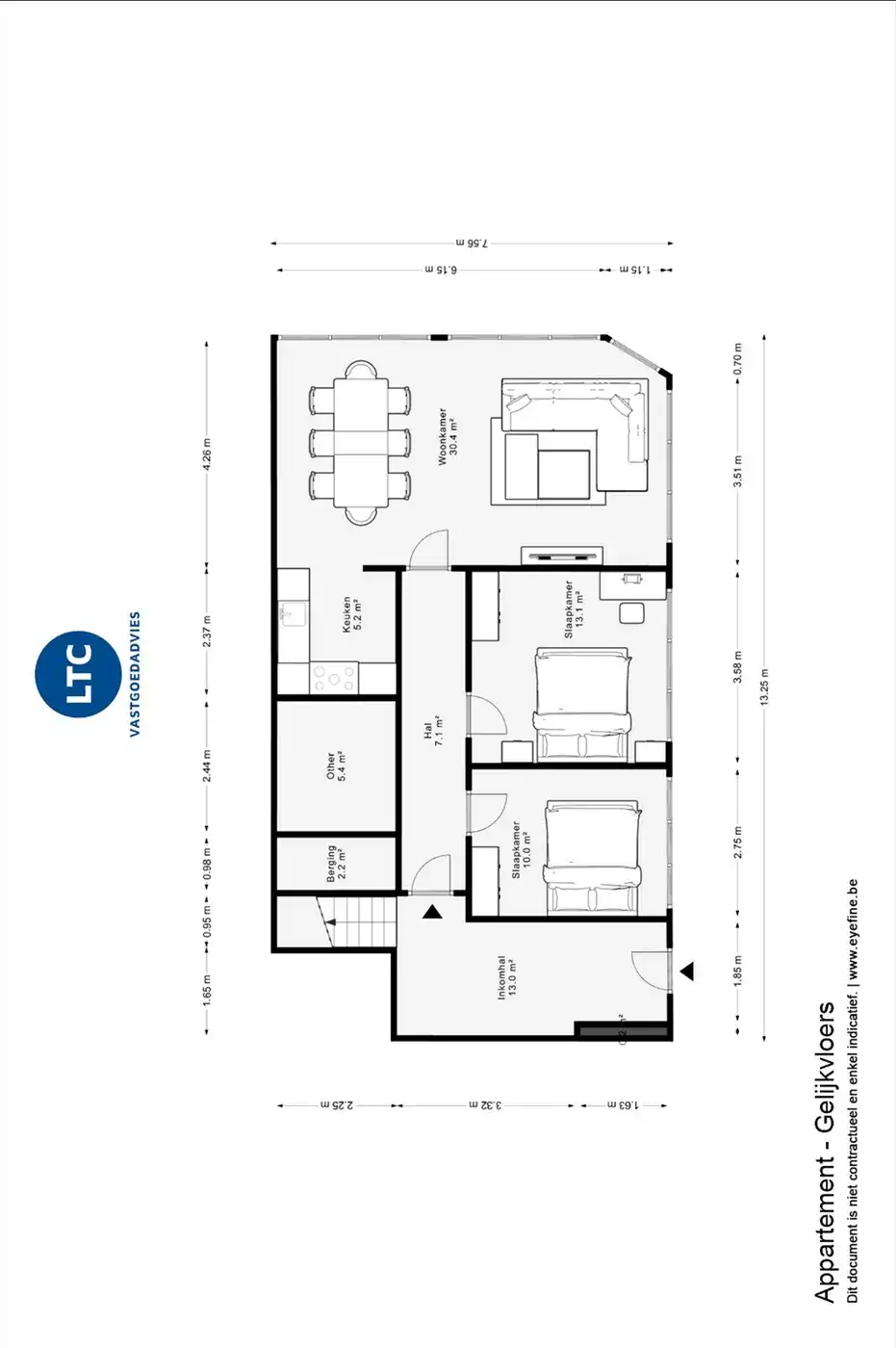 1 rijwoning en 2 appartementen in gezellig Hoegaarden foto 33