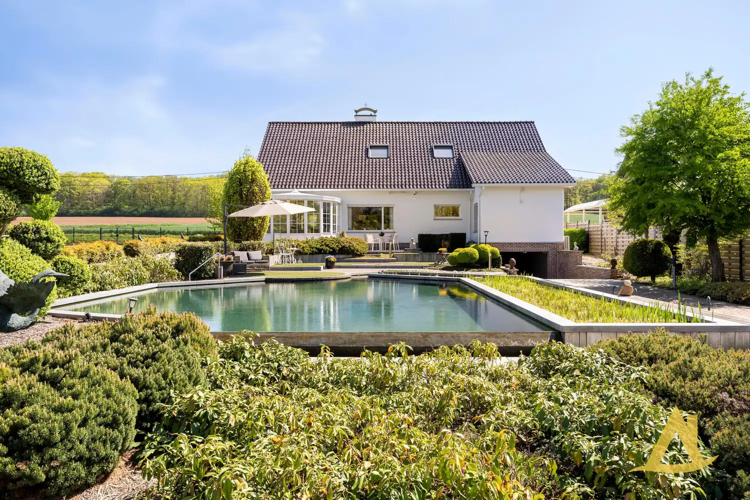 EXCLUSIEVE VILLA MET PARKTUIN EN ZWEMVIJVER OP EEN PERCEEL VAN 1HA 5A 16CA! foto 5