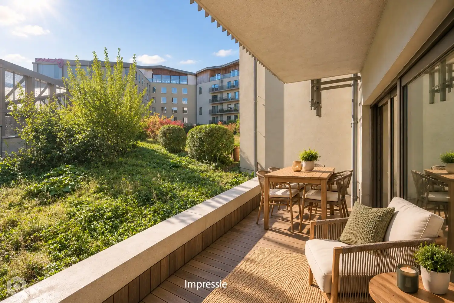 Uniek energiezuinig 3-slpk appartement met 2 bdkrs en 2 terrassen foto 7