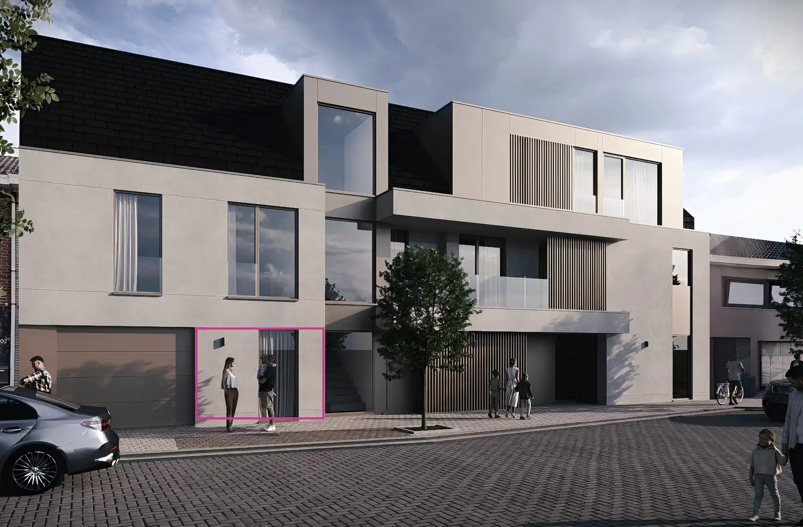 8 BEN-appartementen met ondergrondse autostaanplaatsen en bergingen foto {{pictureIndex}}