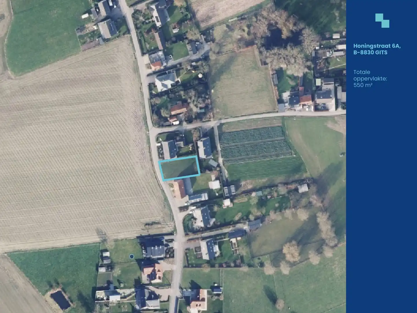 Bouwgrond voor open bebouwing te Gits foto 2