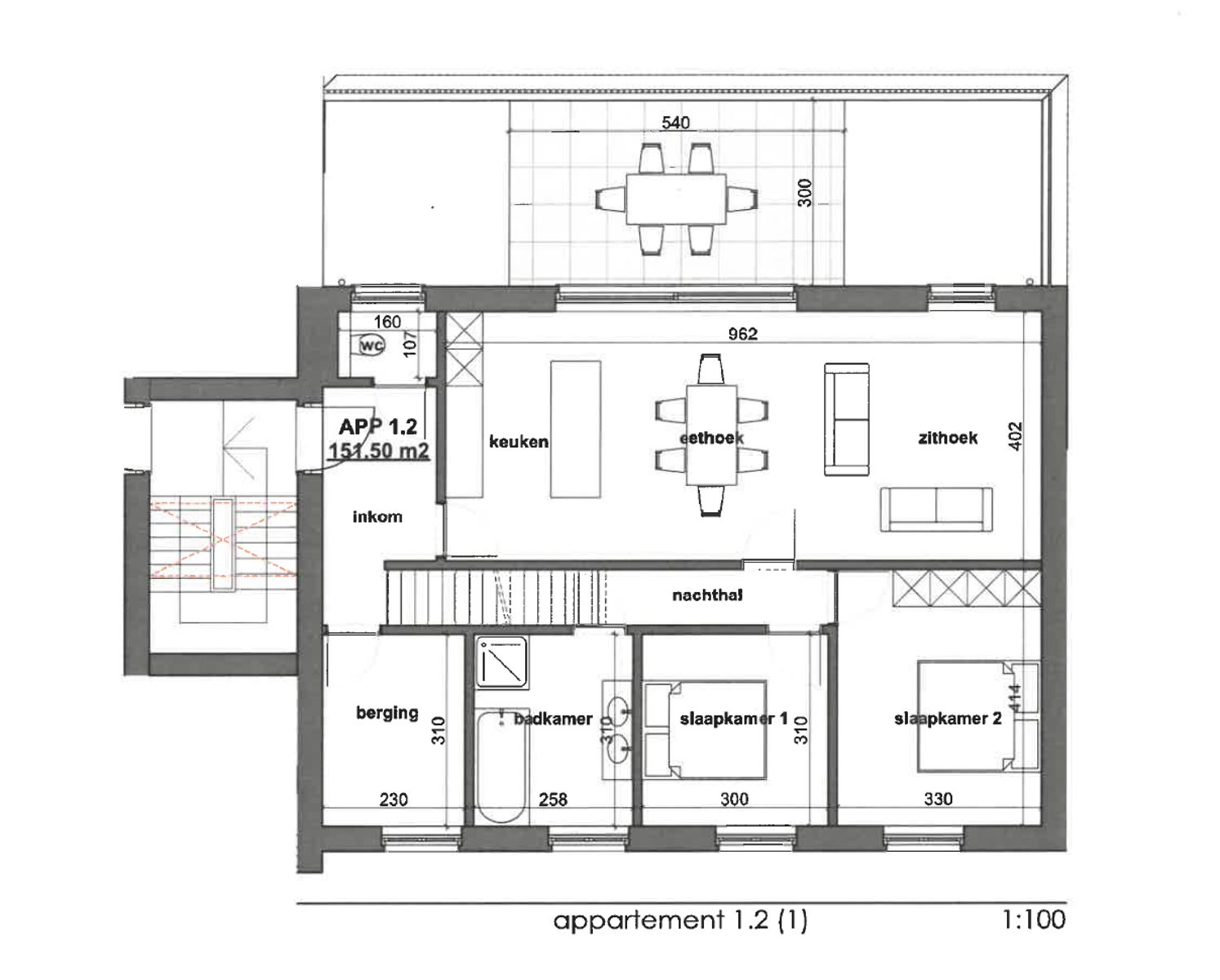 Uniek appartement met 3 slaapkamers-terras & berging. foto 3