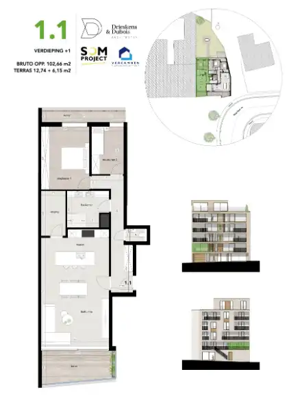 Residentie Belgiek - Appartement met 2 slaapkamers foto 3
