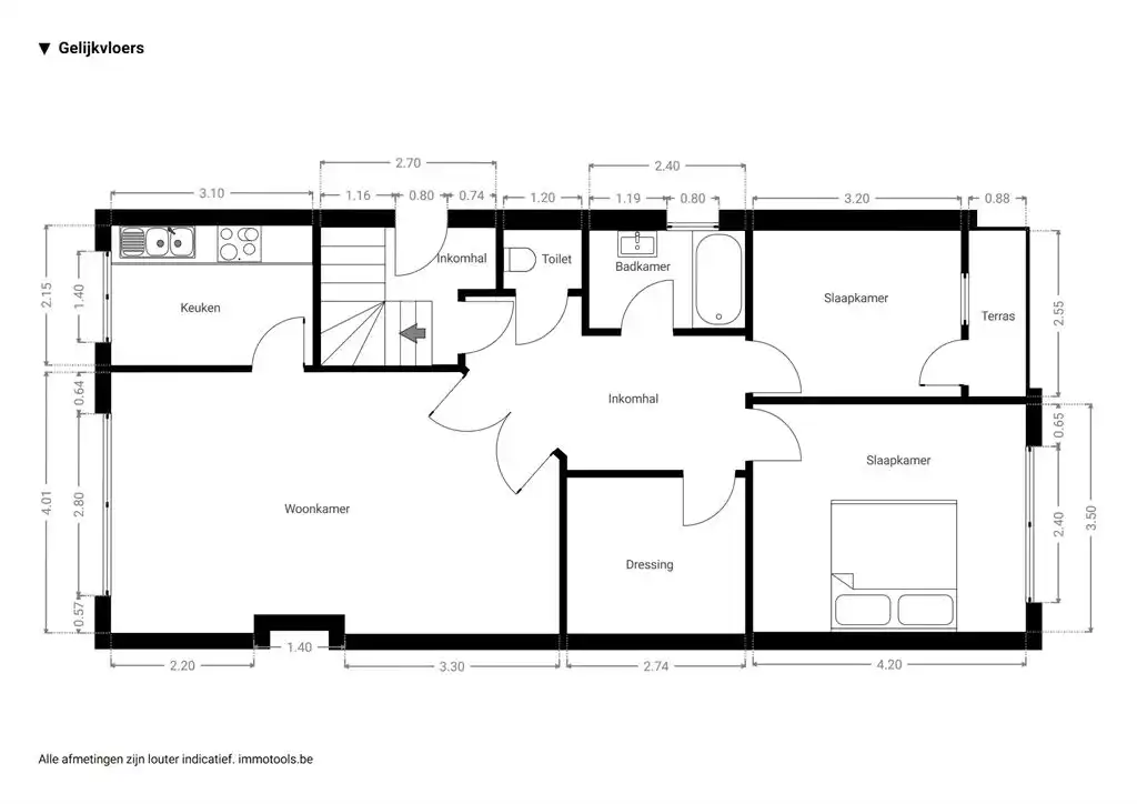 gelijkvloers appartement met optionele garagebox foto 7
