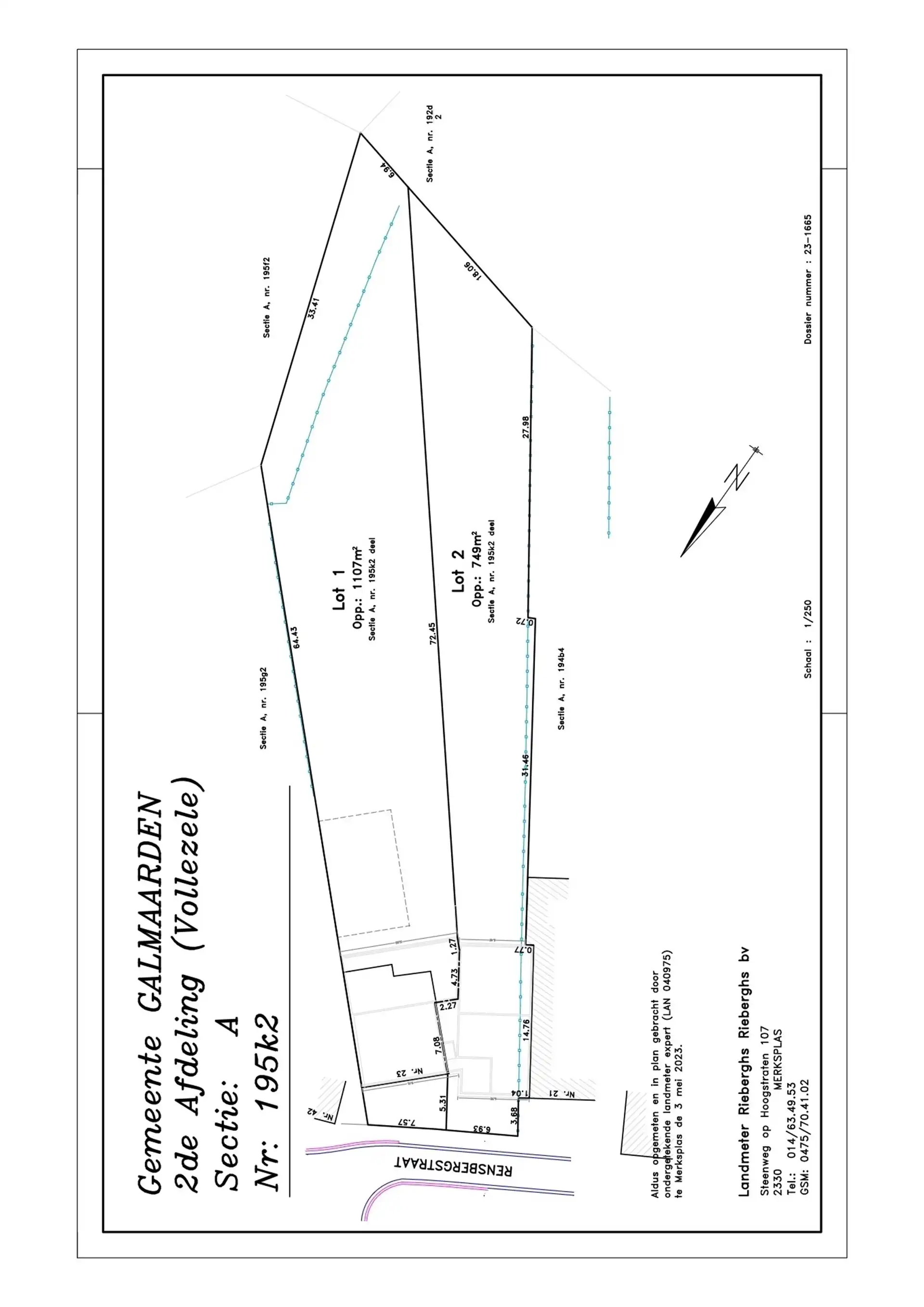 Bouwgrond met plan en vergunning op een terrein van 749m²  foto 4