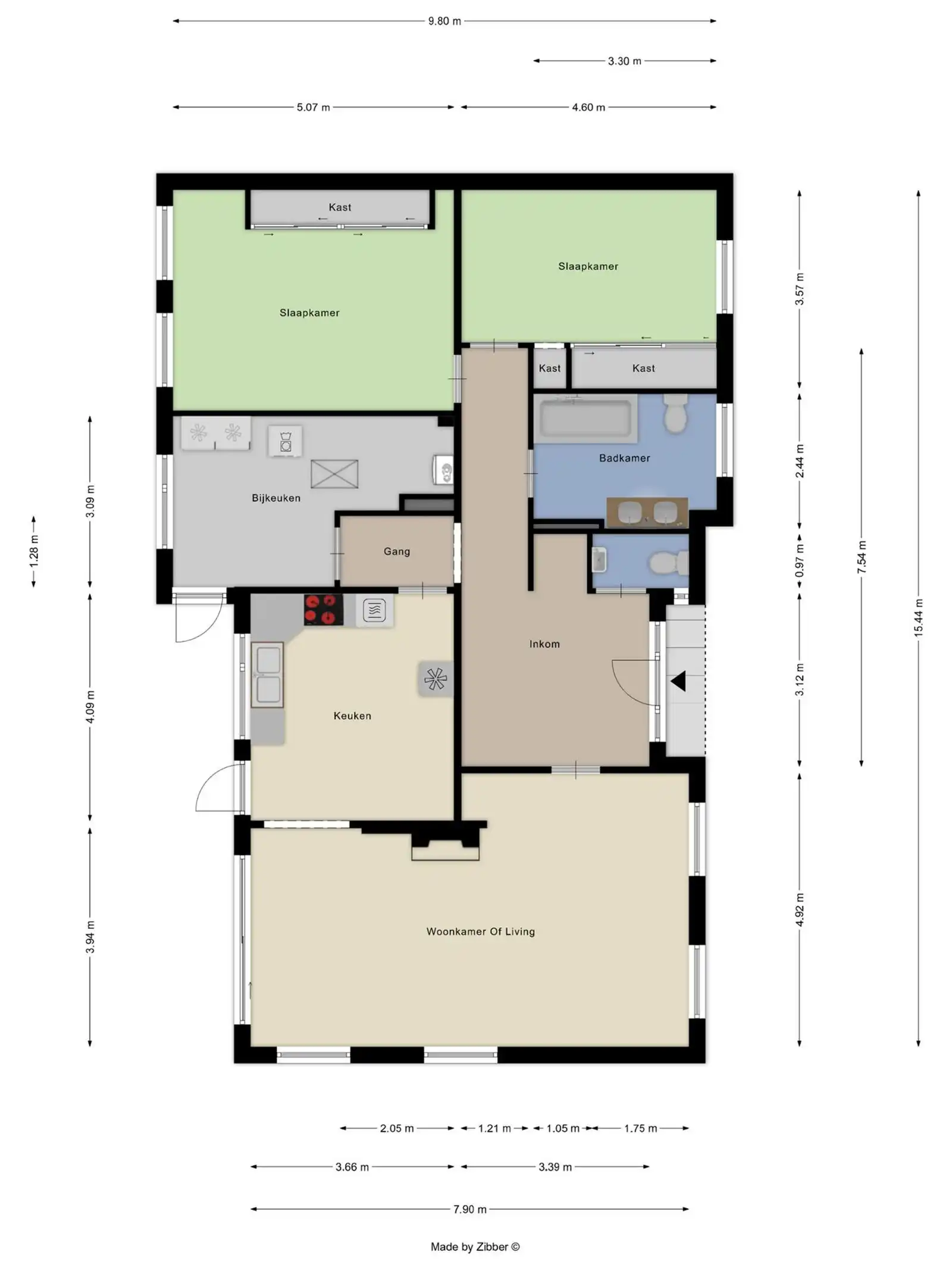 Gemend gebouw : woning, loft/kantoor  en loods met bureau te koop foto 4
