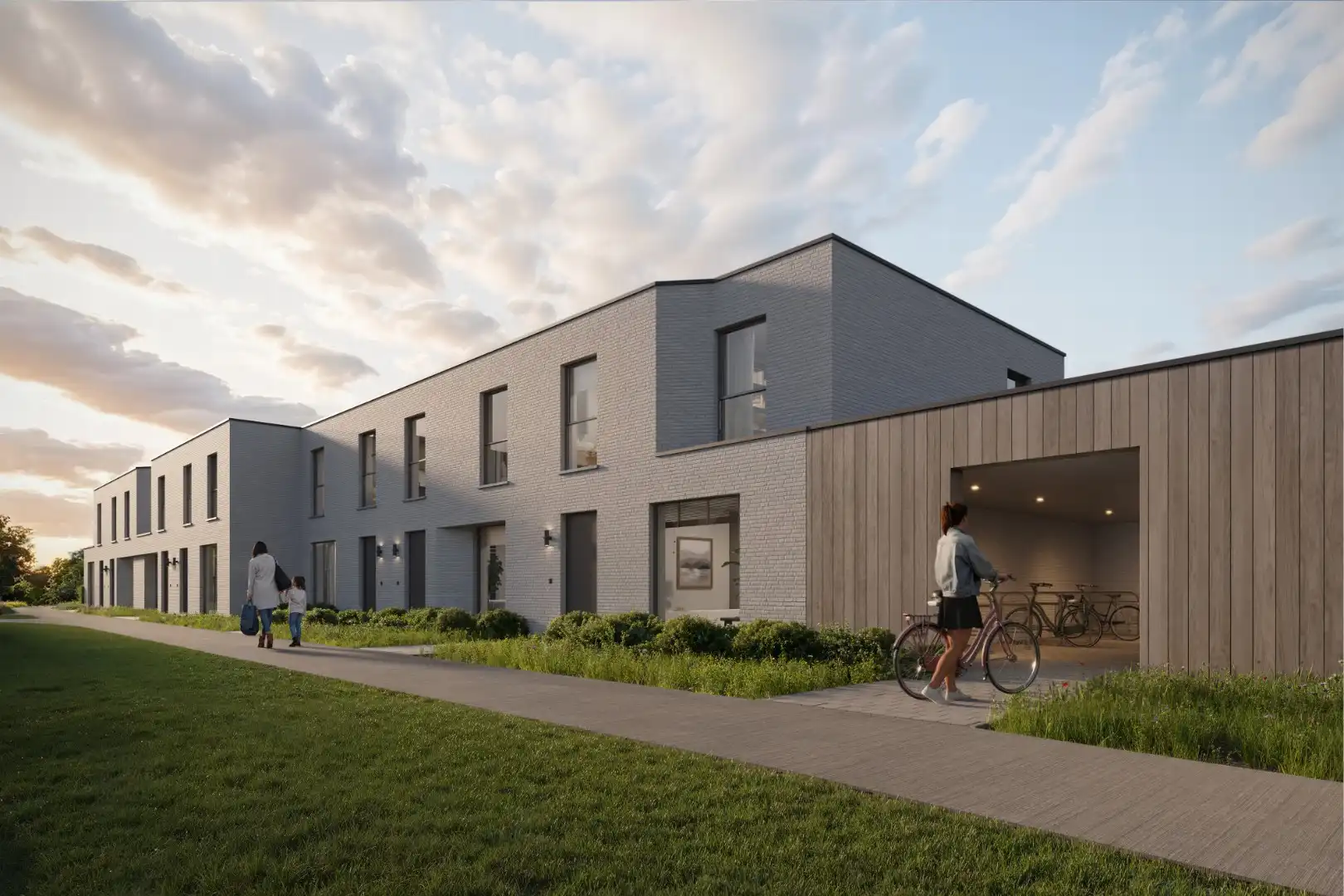 Hof ten Kole – energiezuinig wonen in het groene Koolkerke nabij Brugge foto {{pictureIndex}}