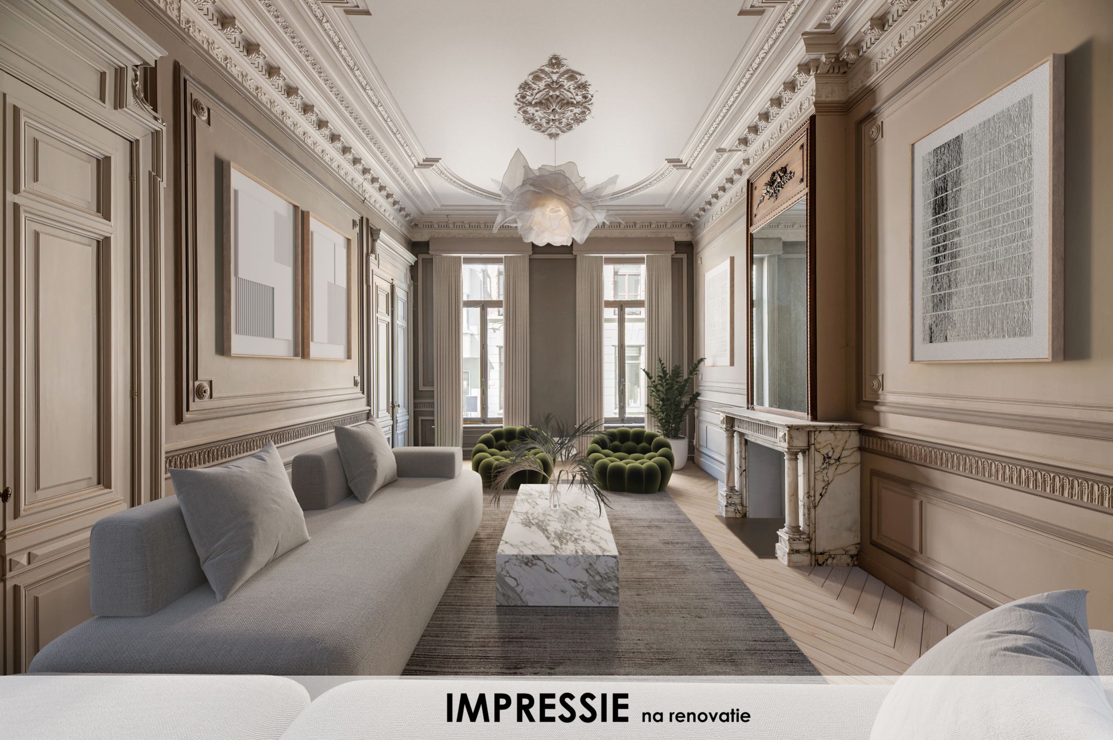 Villa appartement 268m² + tuin in uniek en historisch kader  foto 3
