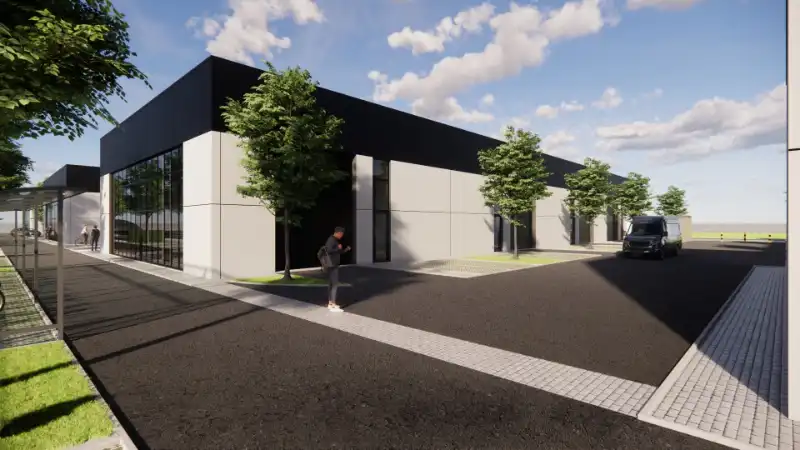 16 KMO-UNITS op TOPLOCATIE – net buiten centrum van Moerbeke Waas foto {{pictureIndex}}