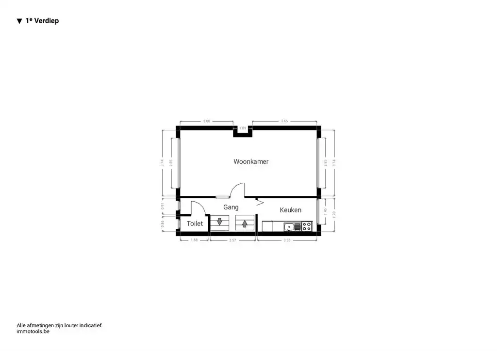 Bel-étage woning met oprit en  ruime tuin foto 7
