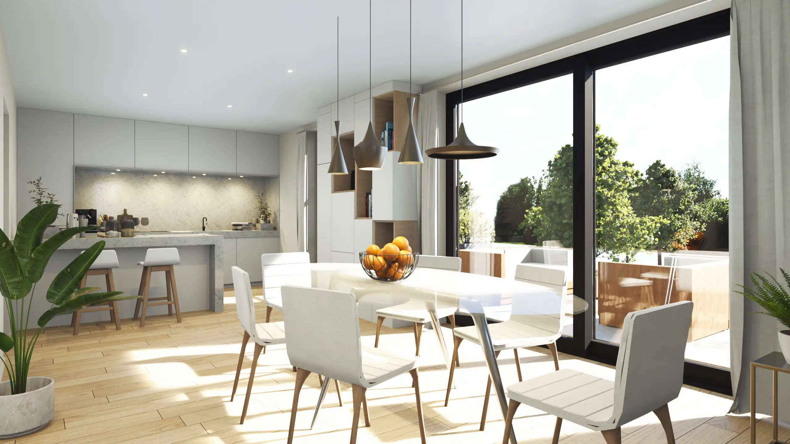 Duplex appartement met 2-slpks, inpandige garage en terras! foto 7