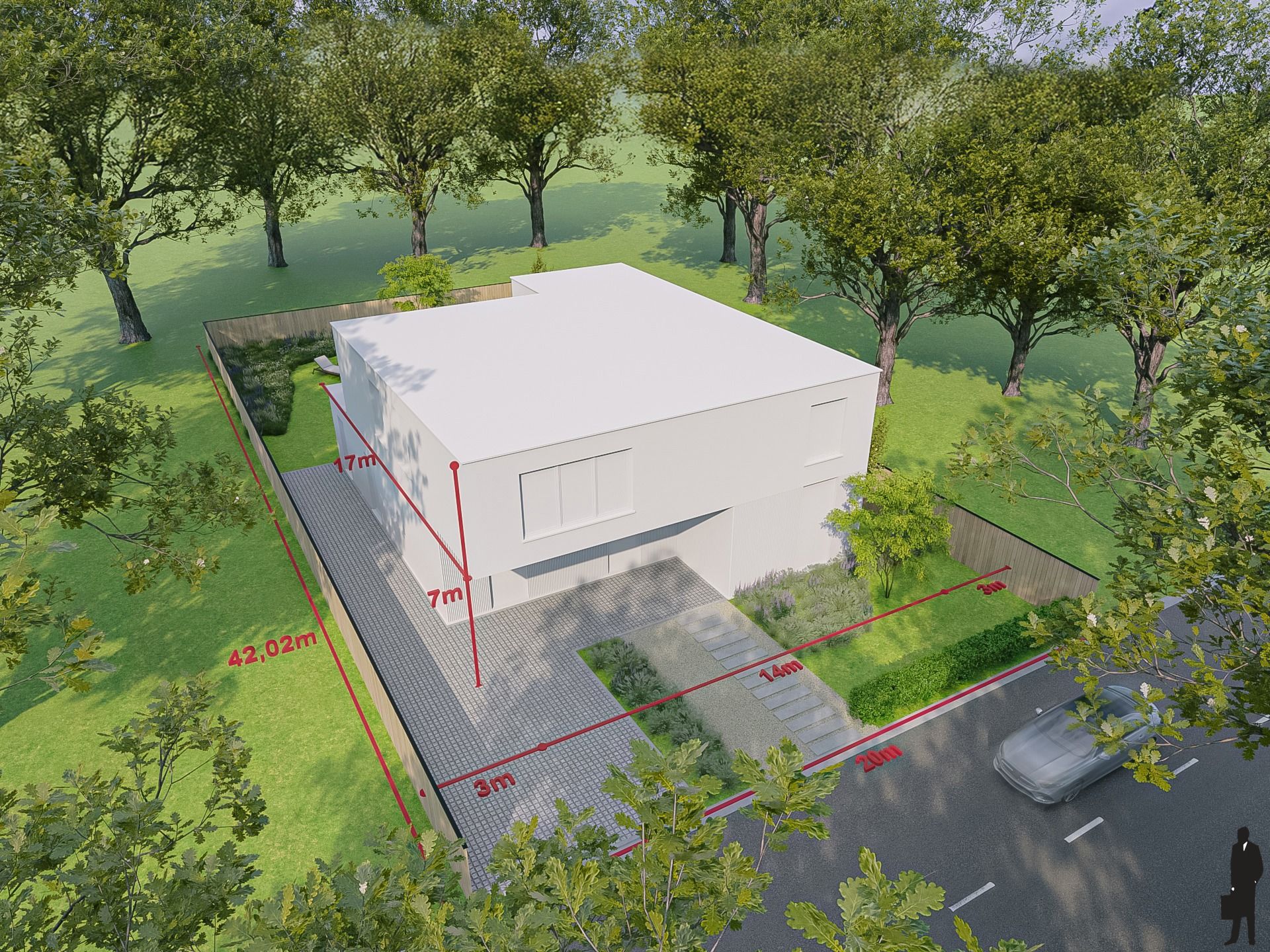 Prachtige bouwgrond voor villa in een zeer rustige straat foto {{pictureIndex}}