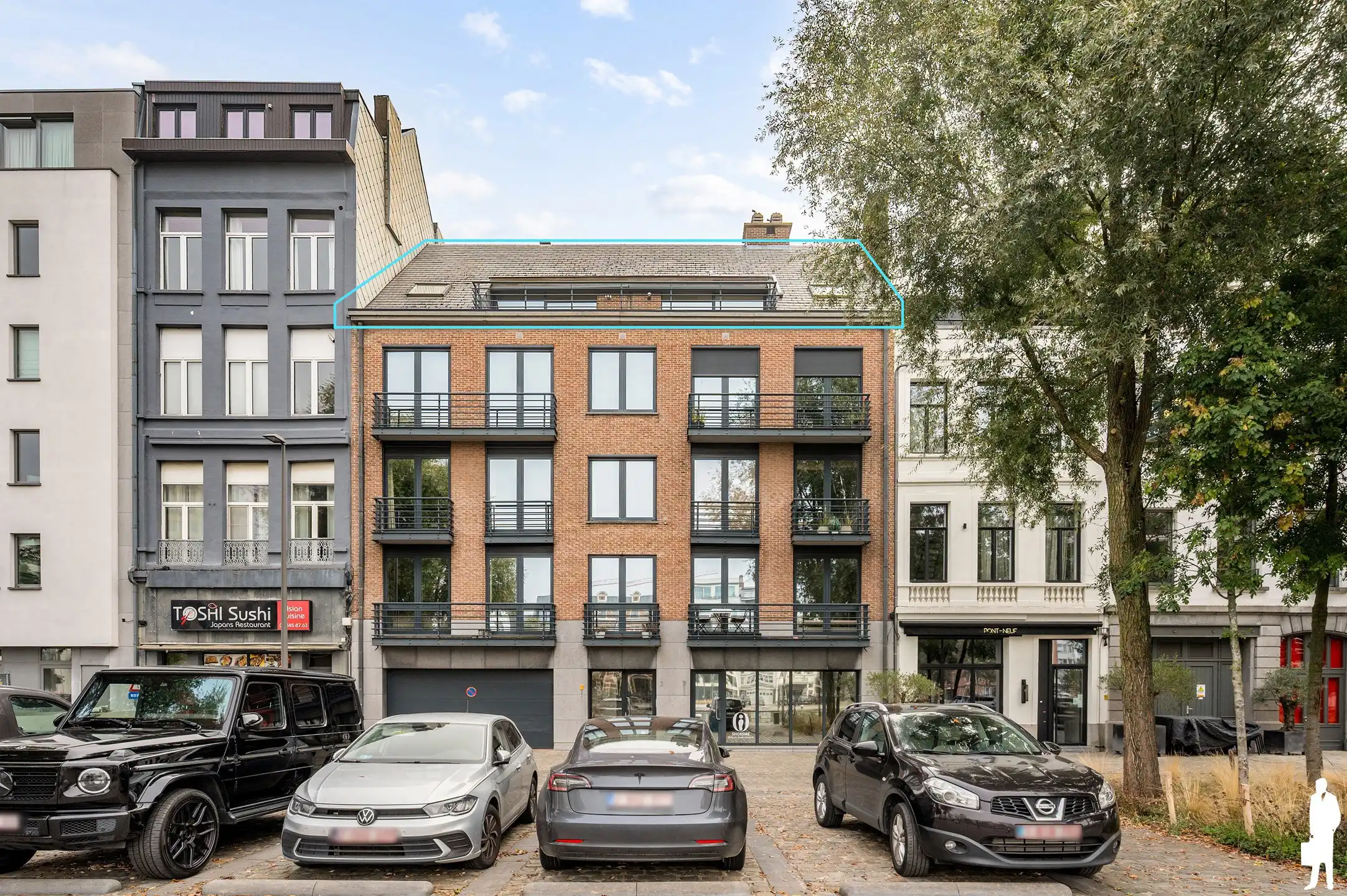Penthouse met 2 slaapkamers en ruim terras aan het Verbindingsdok foto {{pictureIndex}}
