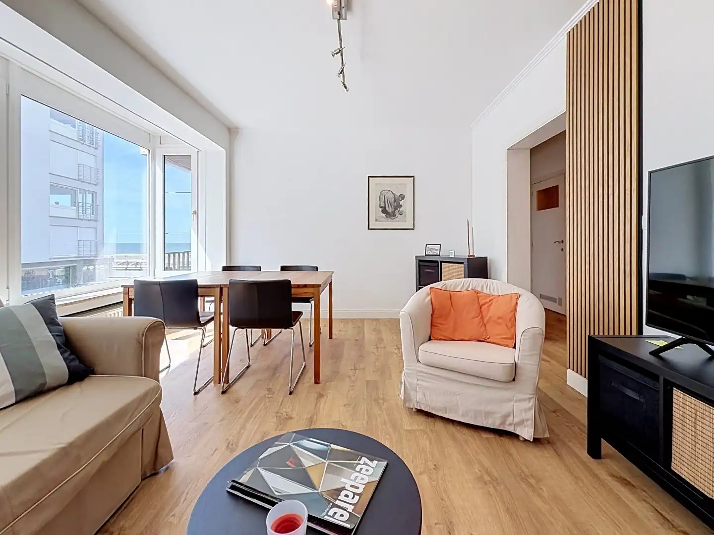 Prachtig gelegen zeezicht appartement met 2 slaapkamers - 2 terrassen.  foto 5