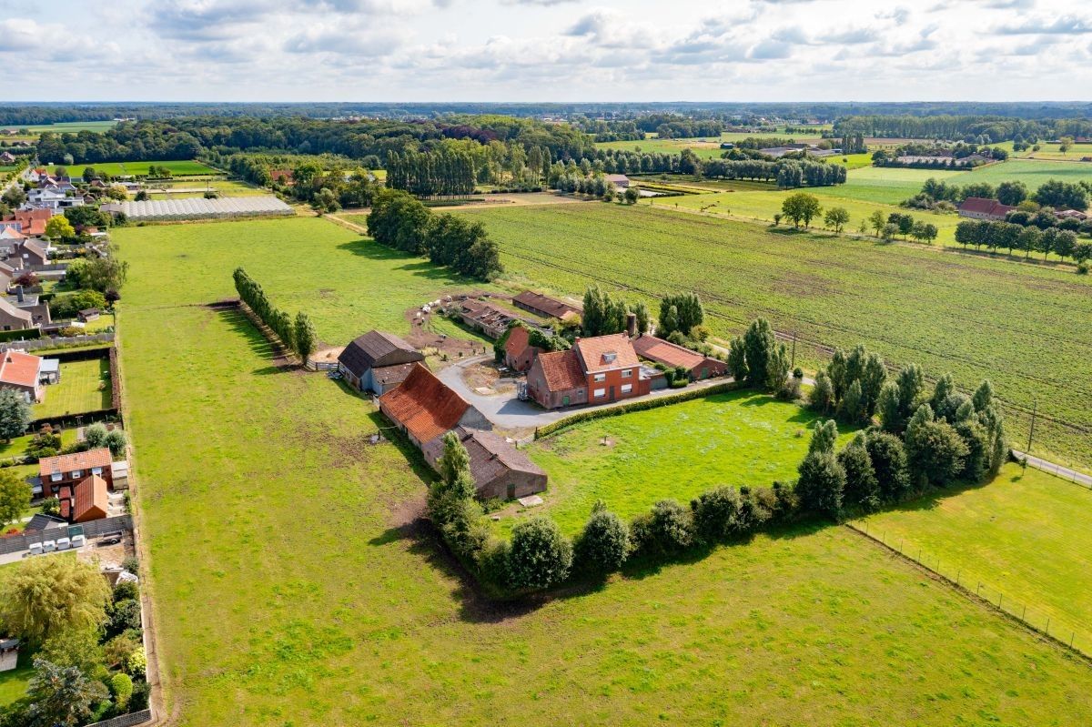 Hoofdfoto van de publicatie: Hoevetje te koop op 1 ha te Zedelgem nabij dorpskern Veldegem