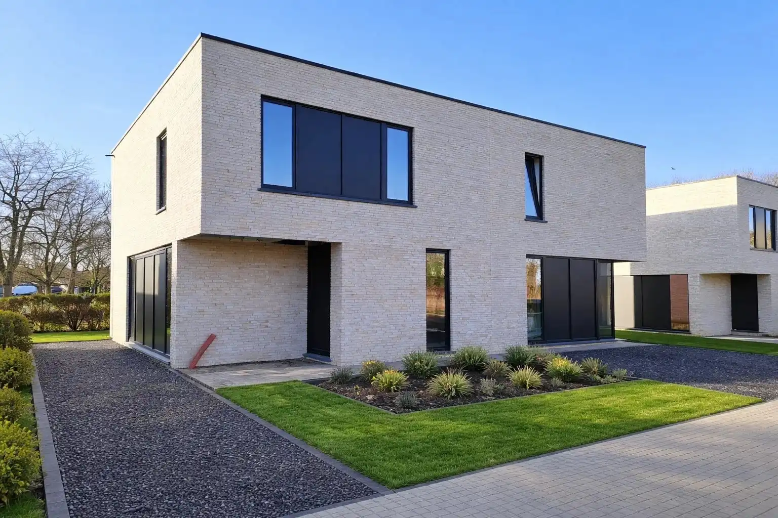 INSTAPKLARE NIEUWBOUWWONING MET 3 SLPK’S (LOT 8) IN MILLEN – RIEMST foto {{pictureIndex}}